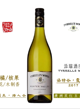 TYRRELLS WINES添瑞涵特谷莎当妮白葡萄酒霞多丽干白澳洲猎人谷