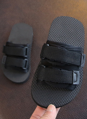 儿童拖鞋夏男童新款防滑外穿凉拖亲子沙滩鞋女童中大童室内一字拖