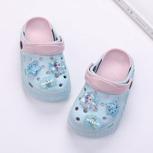 儿童洞洞鞋女童夏防滑室内居家拖鞋亲子沙滩网红公主两用包头凉拖