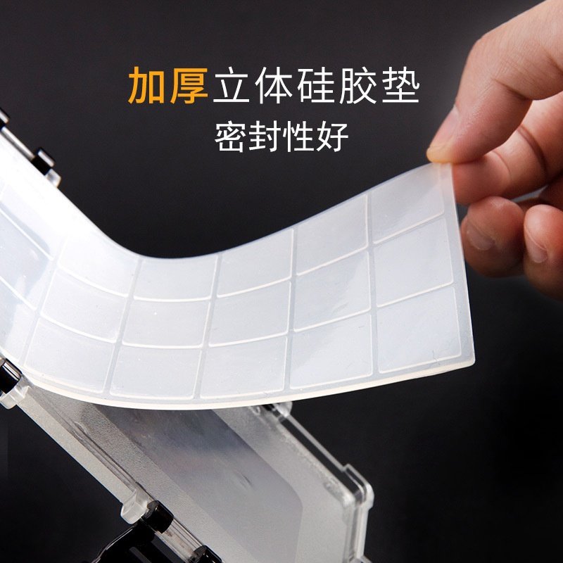 多功能颜料保湿盒透明可拆卸绘画硅胶分装盒调色盘塑料便携水彩盒