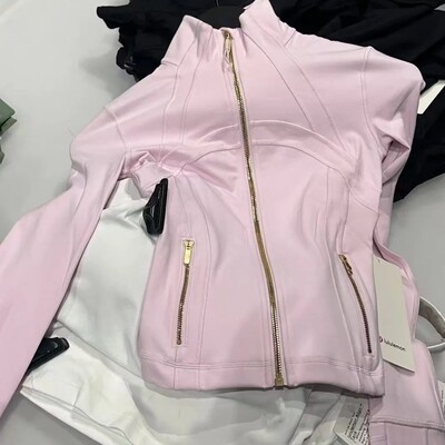 lulu Yarn vibration新款立领瑜伽服透气收腰显瘦高弹运动健身夹