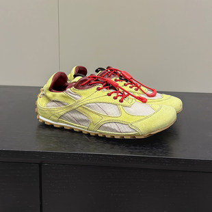 刘雯高圆圆同款丑萌阿甘鞋女2026春夏真皮透气网面休闲运动德训鞋