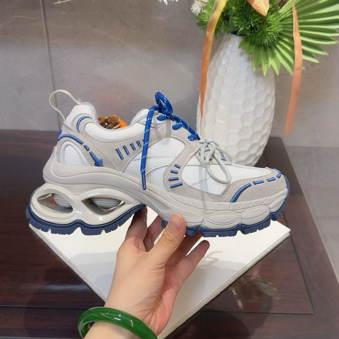 白月光6.5cm增高厚底老爹鞋女