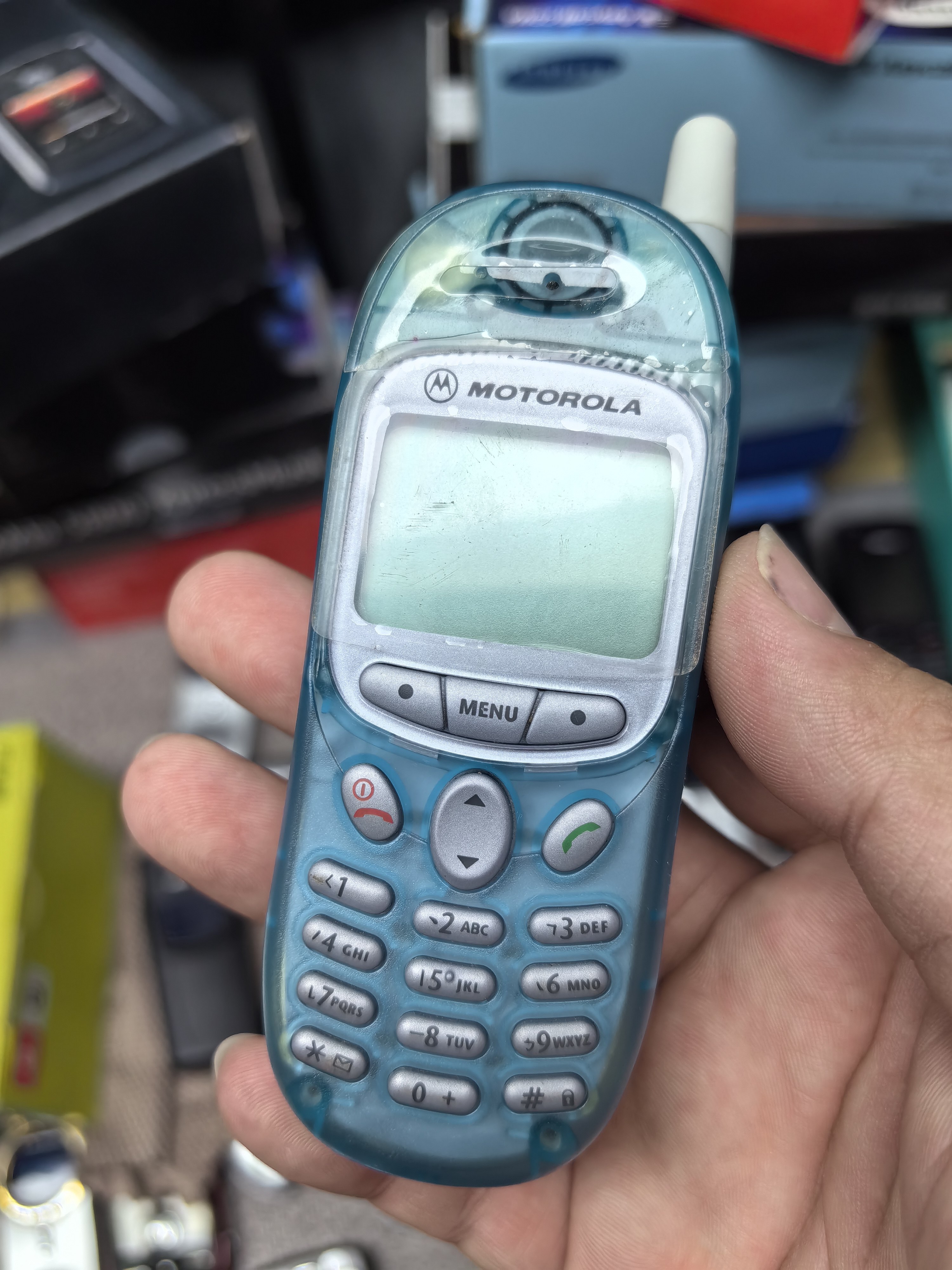 摩托罗拉 t190 经典小直板 全新国行 实拍图.移动卡