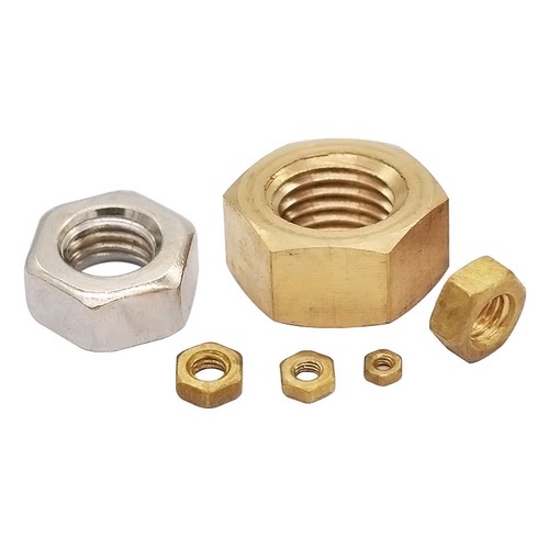 H59/H62黄铜镀镍六角螺母