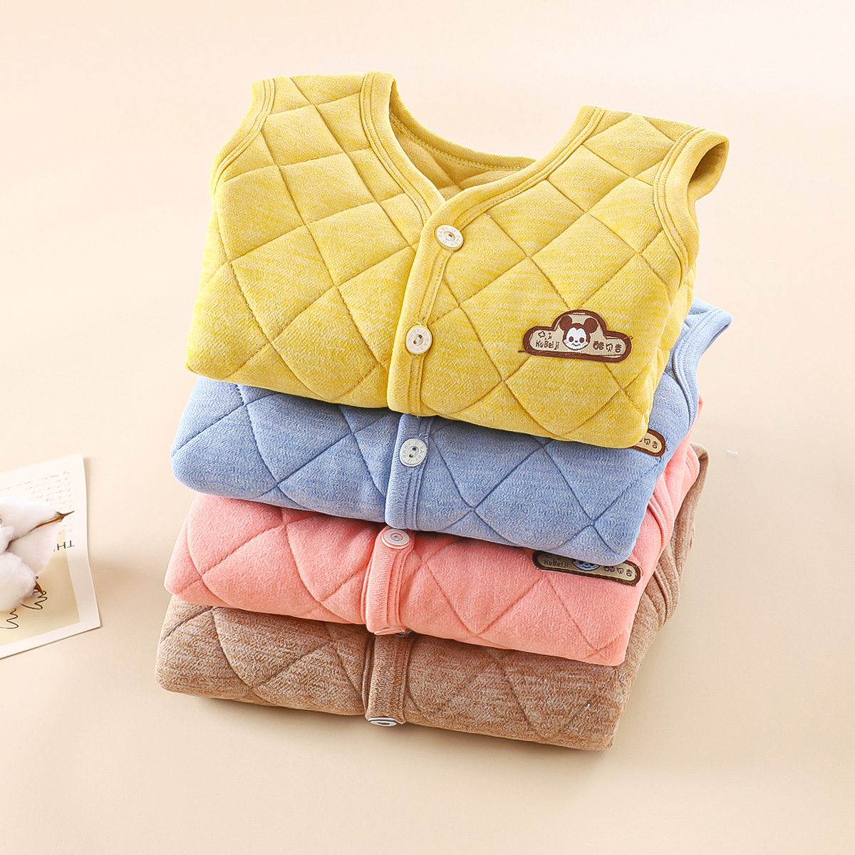 婴儿马甲春秋外穿宝宝背心儿童新生儿小马夹男孩女童夏季薄款坎肩