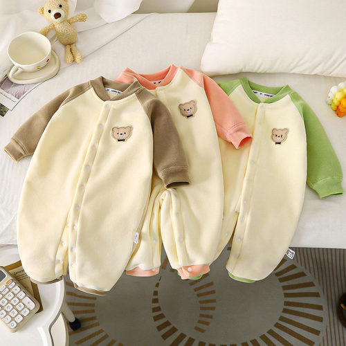 单排扣连体衣奥利绒秋冬外出服