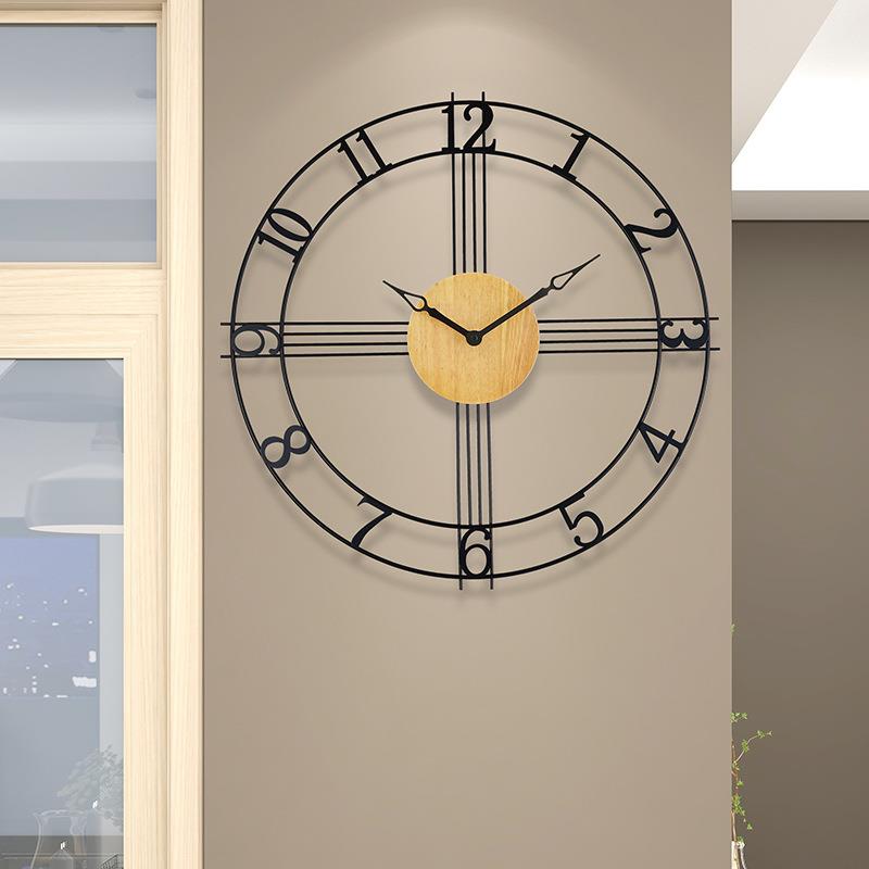 23英寸挂钟客厅家用时尚简约 新款ins时钟 挂表现代极简创意钟表