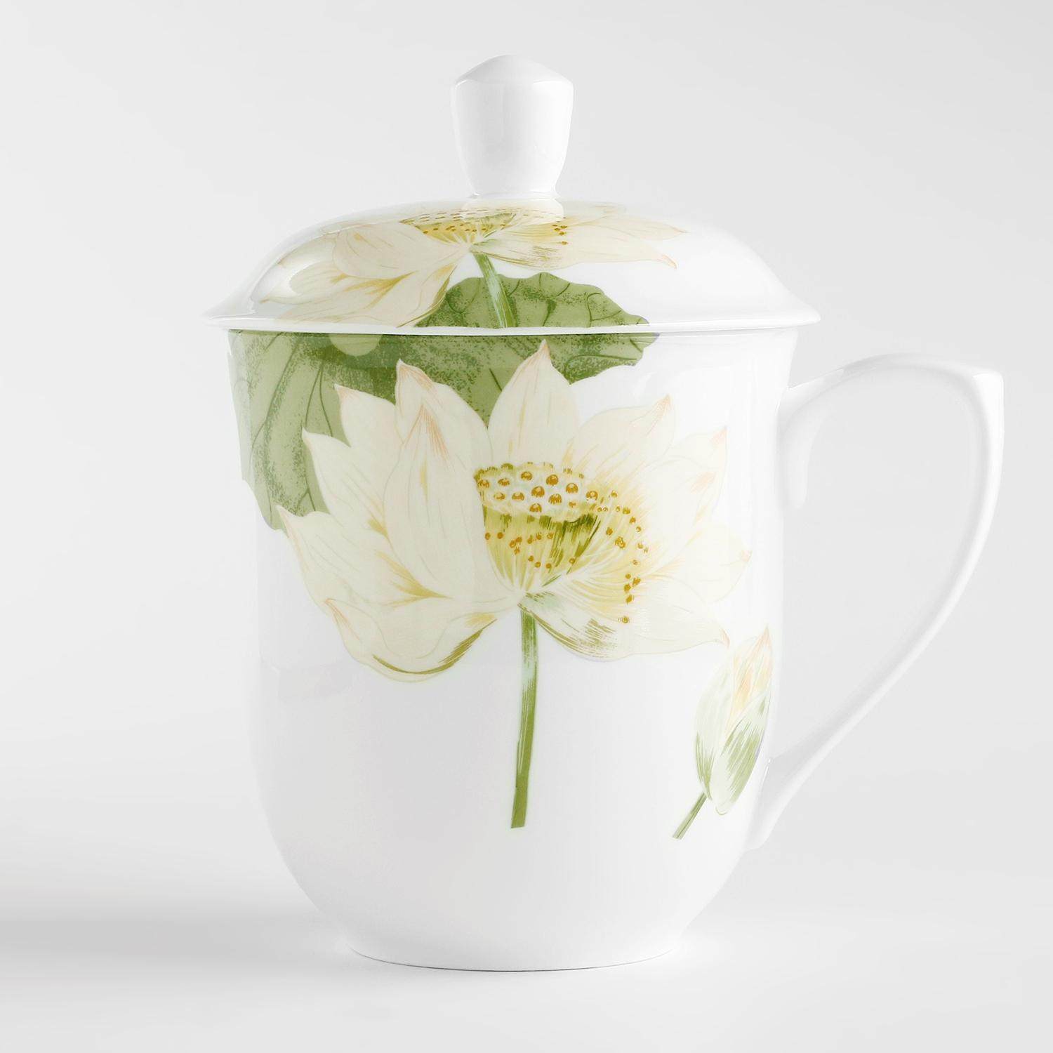 850毫升超大容量骨瓷茶杯家大号用泡茶杯办公室用陶瓷水杯大杯子