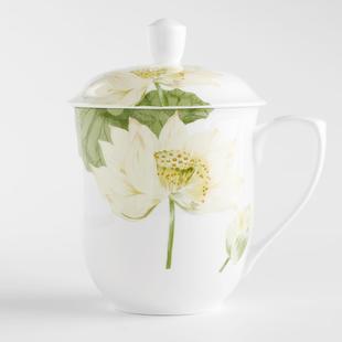 850毫升超大容量骨瓷茶杯家大号用泡茶杯办公室用陶瓷水杯大杯子