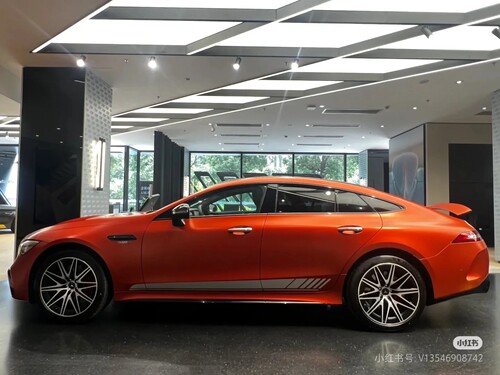 奔驰AMG GT50车贴拉花GT53 GT63S CLA45车身侧裙原厂彩条贴纸