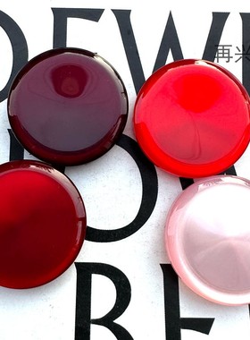 红色粉色暗角圆形珠光钮扣时装风衣外套羊绒大衣装饰纽扣女装扣子