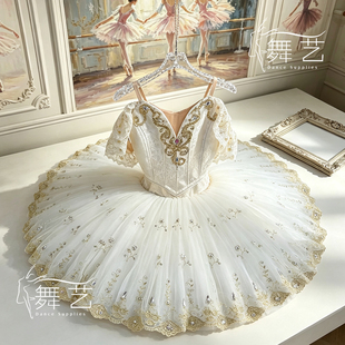芭蕾tutu裙定制香槟白银仙子帕基塔演出服雷蒙达波兰舞曲芭蕾舞裙