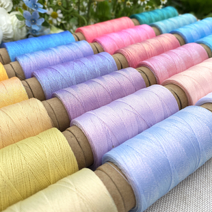 时光与美 3股6股幻彩蜡线 0.3mm幻彩闪亮0.5mm高光蜡线手工编绳