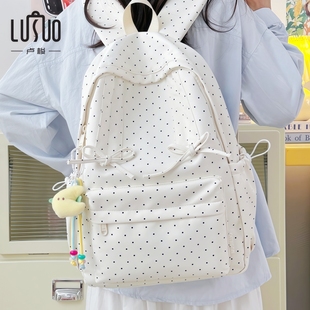 初中生女生2025新款 书包ins小众不撞款 高颜值蝴蝶结学院风肩包女