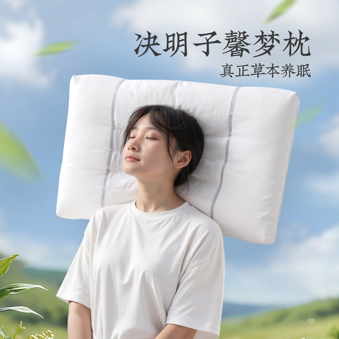 远梦决明子枕头一对护颈椎助睡眠枕低枕芯家用成人单人双人定型枕