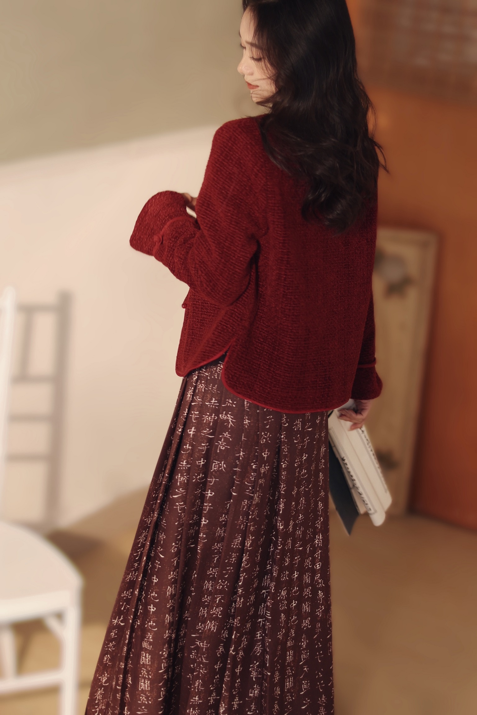 喵吉复古轻国风新中式盘扣呢子大衣小个子短款红色毛呢外套女秋冬,女装/女士精品,短外套,淘宝优惠券,粉丝福利购,淘宝优惠卷