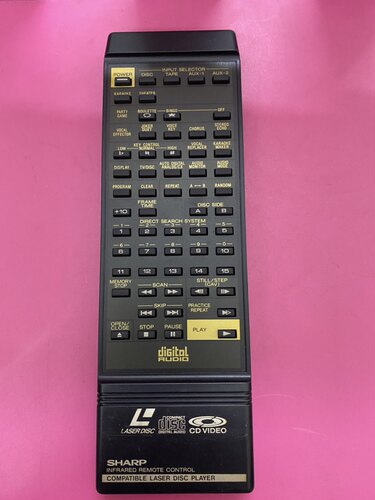 适合二手夏普（声宝）ＬＤ 音响影碟机遥控器：RRMCG0270AFSA