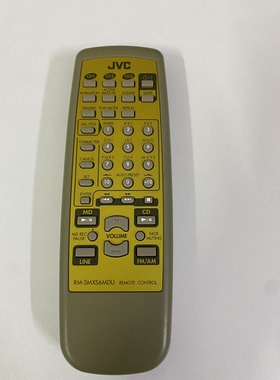原装二手JVC 组合音响三碟CD MD机遥控器：RM-SMXS6MDU