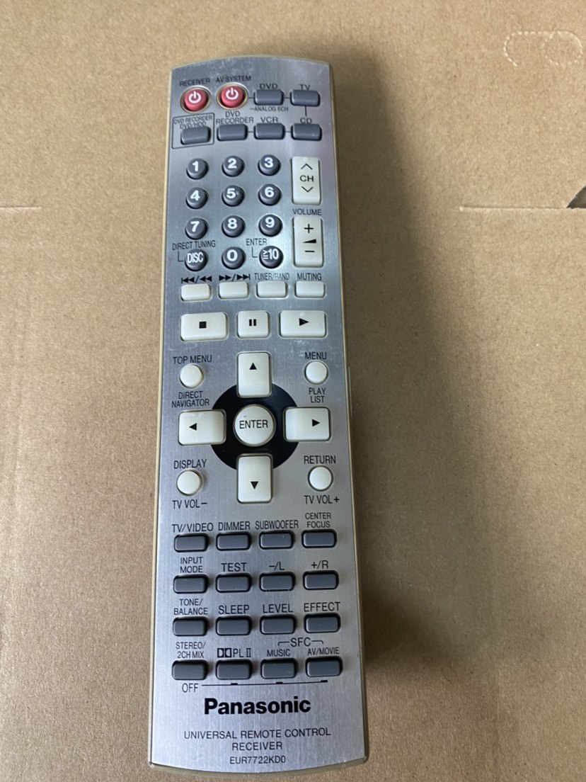 适合用二手松下 家庭影院DVD音响遥控器：EUR7722KD0,3C数码配件,遥控设备,淘宝优惠券,粉丝福利购,淘宝优惠卷