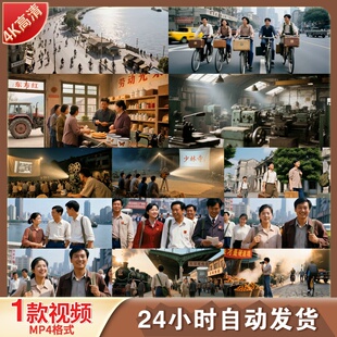 高清改革开放90年代中国社会变迁缩影城市工厂车间工人生视频素材