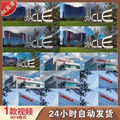 高清ORACLE甲骨文公司数据库技术科技企业宣传LED背景视频素材