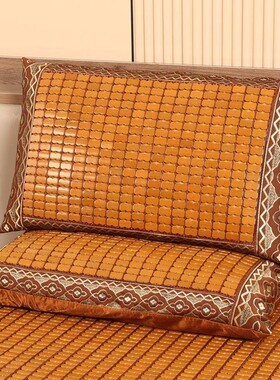 30x45/40x60/45x75cm夏季麻将凉席枕头套夏天凉爽竹席抱枕靠枕套