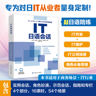 IT日语会话 对日IT从业者量身定制IT行业术语日语地道表达中日跨文化交际常见问题及对策IT开发维护学习入门 大连理工大学出版社