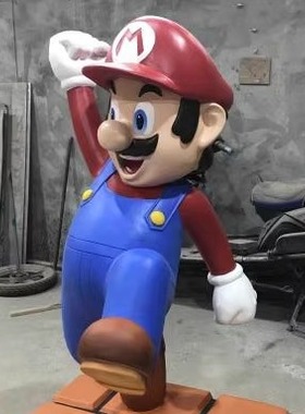 大型卡通超级玛丽马里奥橱窗摆件