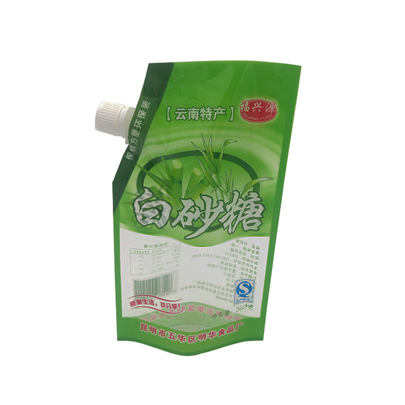 订做白砂糖单晶冰糖塑料复合袋吸嘴站立袋型定制PET/PE亮光材质