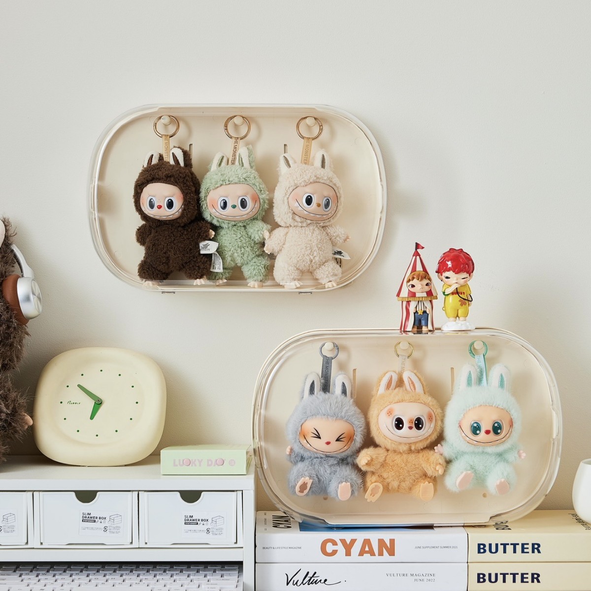 透明手办收纳盒防尘展示架