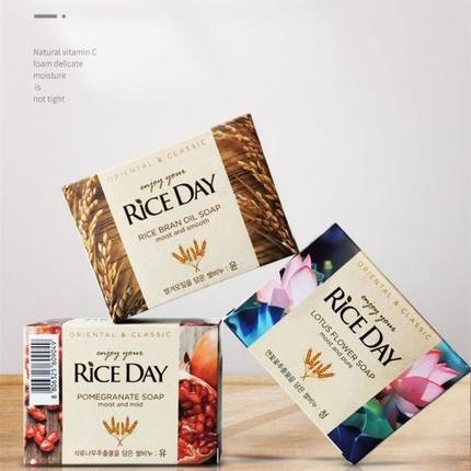 韩国进口正品米时代大米皂清洁香皂洗脸精油皂洗澡手控油rice day