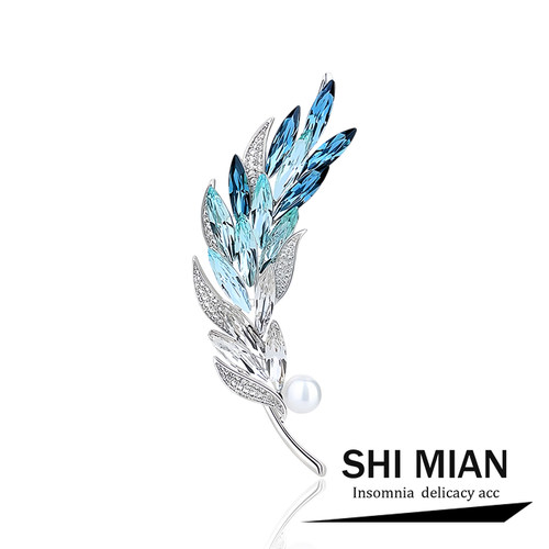 麦穗珍珠胸针胸花别针小众礼物
