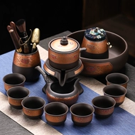 Cát Tím Tự Động Pha Trà Nhà Lười Kung Fu Trà Đá Mài Văn Phòng Trà Hiện Vật Ánh Sáng Cao Cấp sang Trọng ấm trà bằng gốm bộ bình trà 0.7 l jasmine