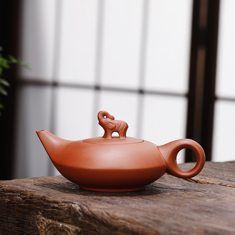 原矿紫砂茶壶家用泡茶壶手工朱泥正品功夫茶具办公喝茶壶单个高档