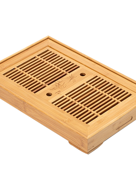 竹制家用小茶盘方形干泡盘