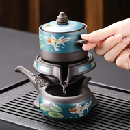 Zisha bán tự động pha trà Kung Fu trà văn phòng nhà ấm trà trà pha trà hiện vật ánh sáng cao cấp sang trọng ấm tích pha trà