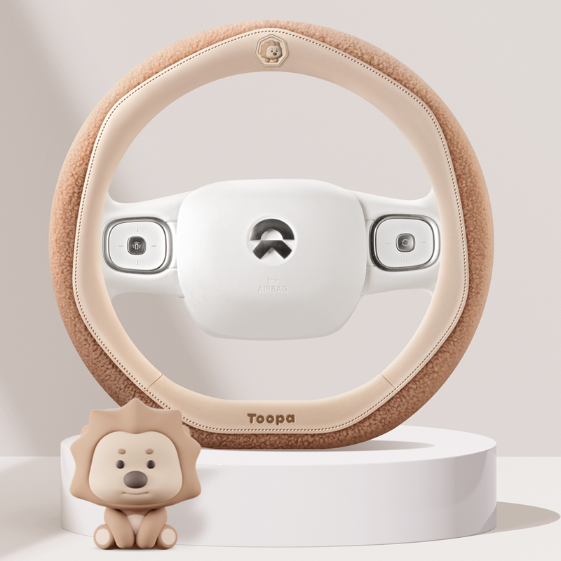 Yoo Family汽车方向盘保护套冬季保暖毛绒男女通用内饰冬天车把套