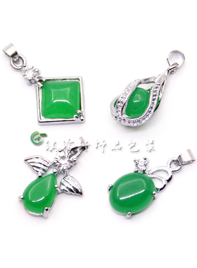 天使翅膀项链转运珠配饰玉吊坠