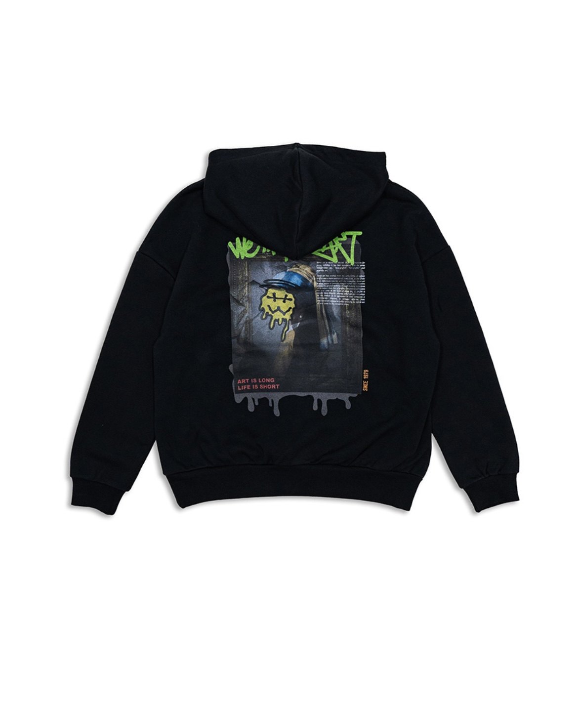罗志祥 GOTNOFEARS 正品 戴珍珠耳环的SHOW艺术翻玩连帽上衣男女