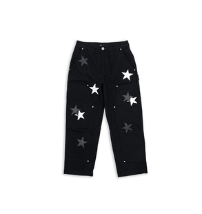 罗志祥GOTNOFEARS正品皮革星星限定画家工作裤长裤裤子男女同款