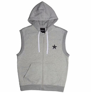 罗志祥 GOTNOFEARS GNF 正品 Hooded Vest 连帽背心外套 灰色