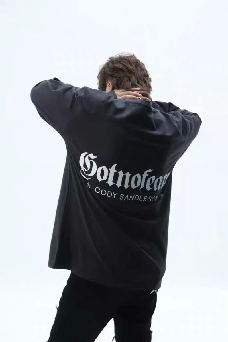 罗志祥 GOTNOFEARS 正品 X CODY LONG SLEEVES TEE 长袖基本款T恤