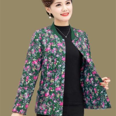 中老年楠贴身内穿小棉袄秋季女装短款棉衣轻薄冬中老年服配装棉服