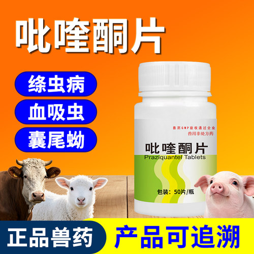 兽药吡硅酮片猫狗猪牛羊用驱虫药