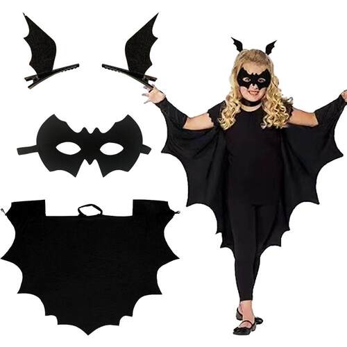 HalloweenCloakSleeveSetBlack