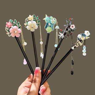Hairpin ancient style headwear上班族发簪流苏步摇发钗古装汉服