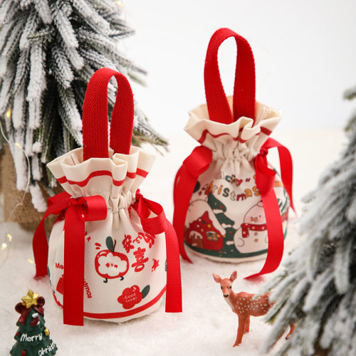 Christmas gift bag Wrapping gift box Carrying goodie bag