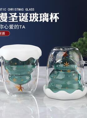 Christmas WishingCup with Lid and Glass Cup圣诞许愿杯带把手