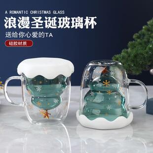 Christmas WishingCup with Lid and Glass Cup圣诞许愿杯带把手